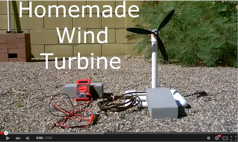 homemade wind turbine